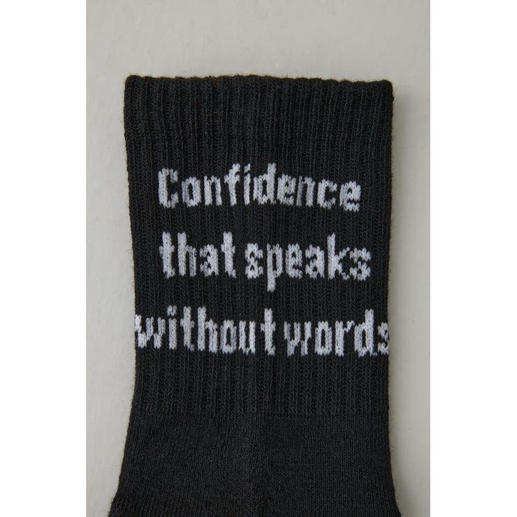 メッセージミドルソックス | AZUL BY MOUSSY | 詳細画像6 