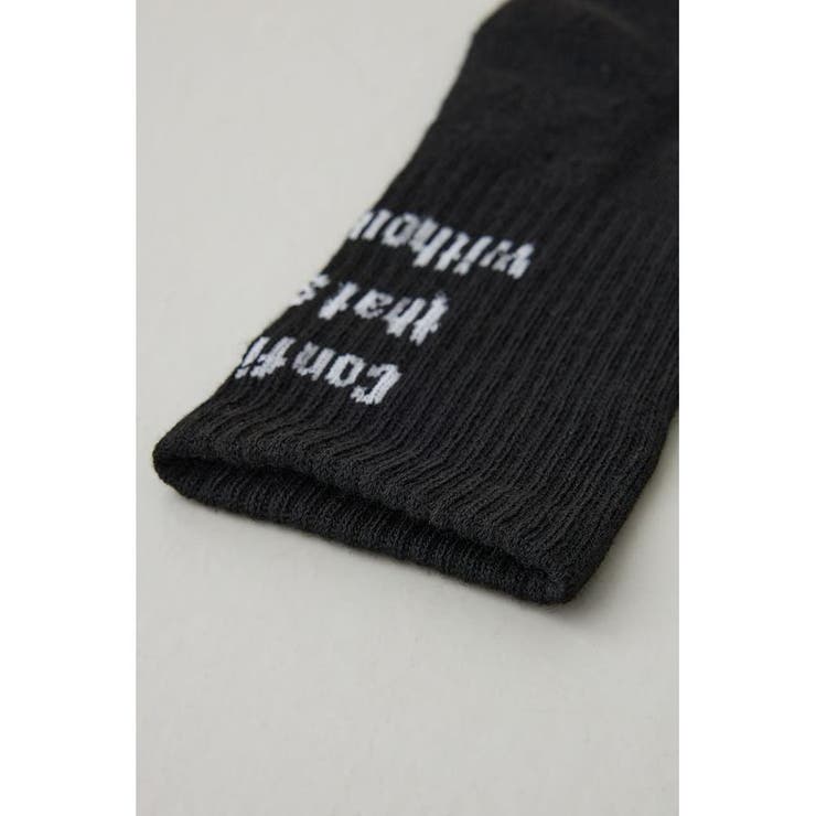 メッセージミドルソックス | AZUL BY MOUSSY | 詳細画像8 