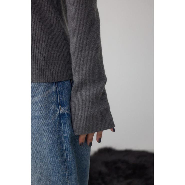 格上げ ヘンリーネックデザインニットトップス | AZUL BY MOUSSY | 詳細画像29 