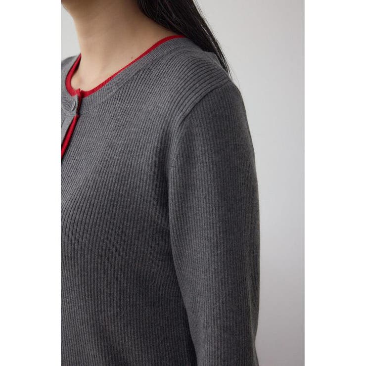 格上げ ヘンリーネックデザインニットトップス | AZUL BY MOUSSY | 詳細画像28 