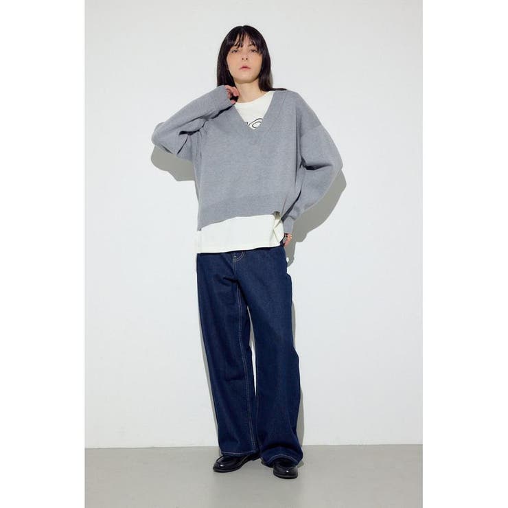 O/W ライトオンスカーブデニム ショート丈 | AZUL BY MOUSSY | 詳細画像4 