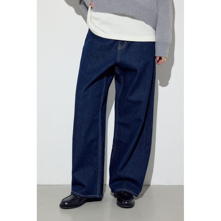 One Wash1 | O/W ライトオンスカーブデニム ショート丈 | AZUL BY MOUSSY