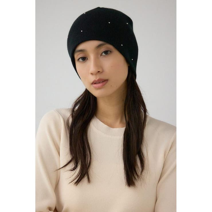 BLK | デコラティブリブニットビーニー | AZUL BY MOUSSY