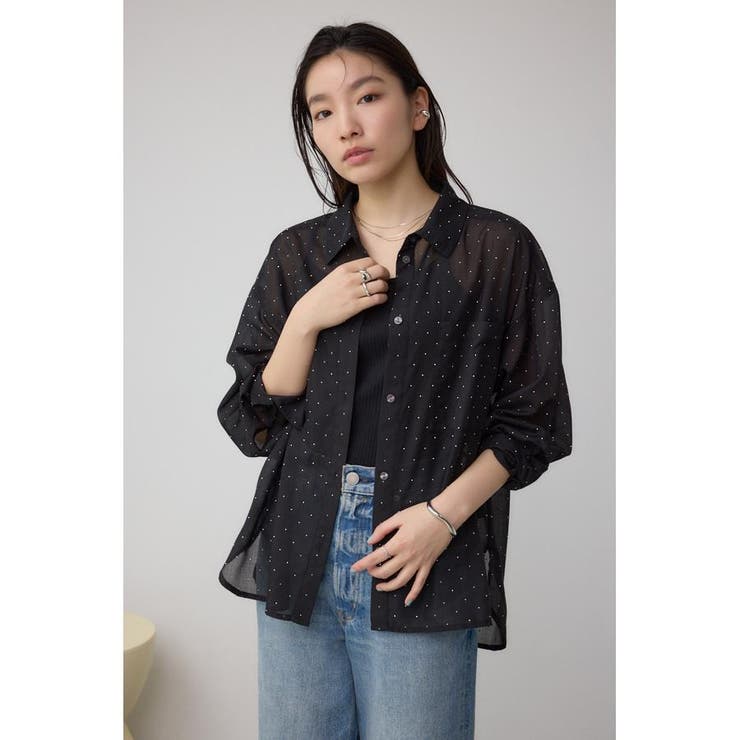 ラインストーンシャツ | AZUL BY MOUSSY | 詳細画像16 