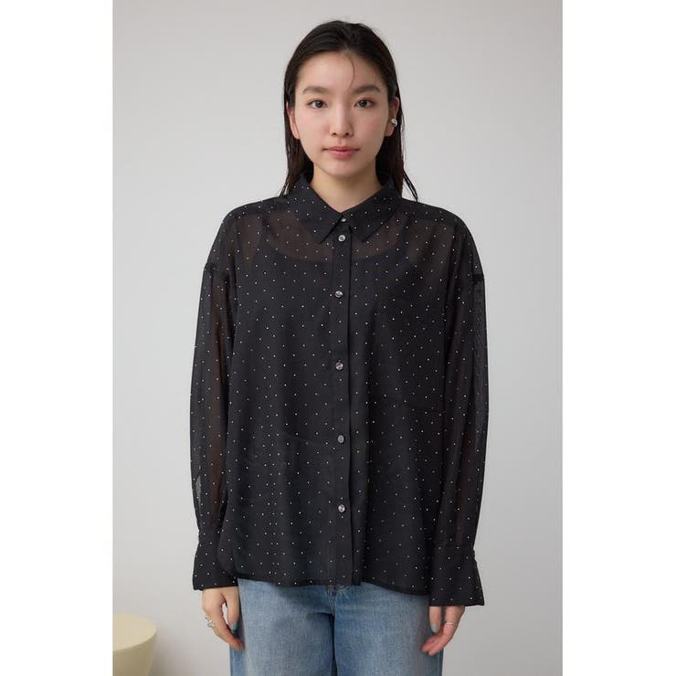 ラインストーンシャツ | AZUL BY MOUSSY | 詳細画像18 