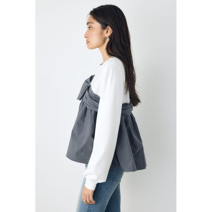 アシンメトリービスチェドッキングトップス | AZUL BY MOUSSY | 詳細画像20 