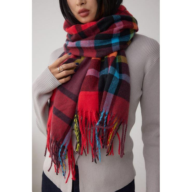 柄RED5 | カシミアタッチストール | AZUL BY MOUSSY