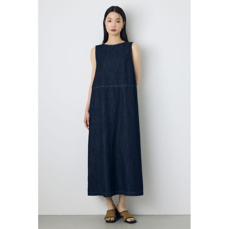 甘撚りデニムワンピース | AZUL BY MOUSSY | 詳細画像13 
