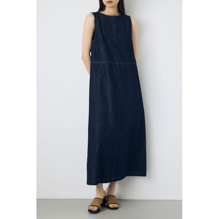 甘撚りデニムワンピース | AZUL BY MOUSSY | 詳細画像14 