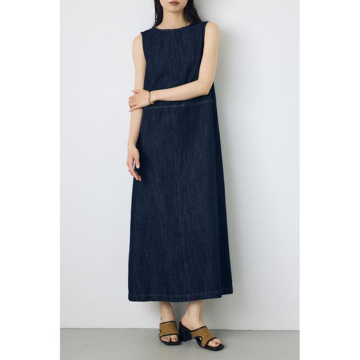 甘撚りデニムワンピース | AZUL BY MOUSSY | 詳細画像15 