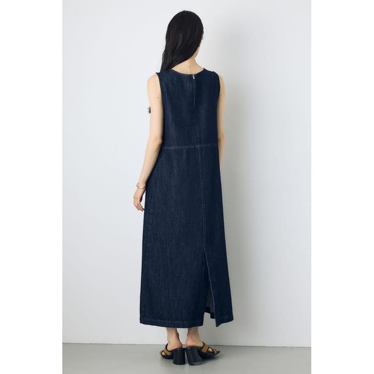 甘撚りデニムワンピース | AZUL BY MOUSSY | 詳細画像17 