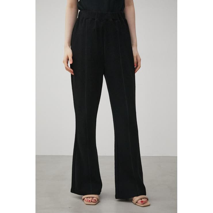 JACQUARD RIB FLARE PANTS | AZUL BY MOUSSY | 詳細画像5 