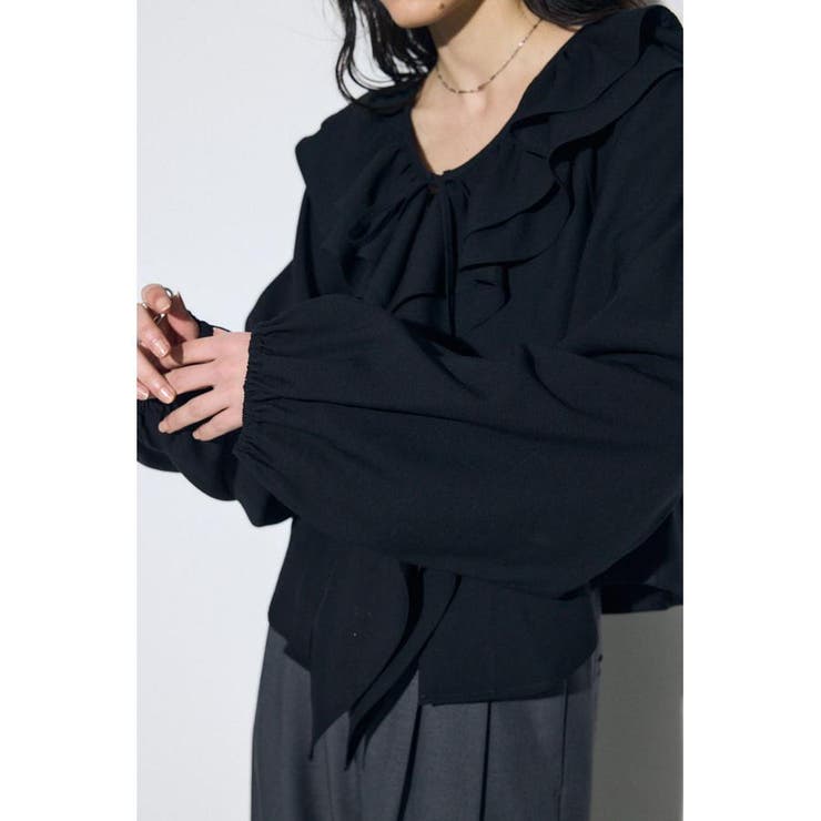 ラッフルロングスリーブブラウス | AZUL BY MOUSSY | 詳細画像19 