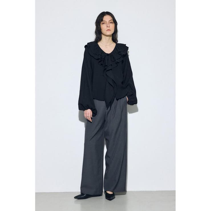 ラッフルロングスリーブブラウス | AZUL BY MOUSSY | 詳細画像14 