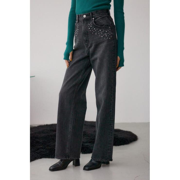 AZUL DENIM スタッズワイドデニム | AZUL BY MOUSSY | 詳細画像2 