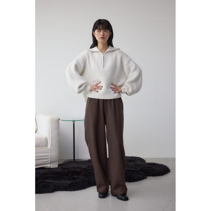 ワイドベルトツイルイージーパンツ | AZUL BY MOUSSY | 詳細画像14 