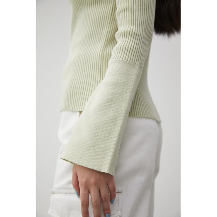 GATHER SLEEVE RIB KNIT[品番：AZLW0020606]｜AZUL BY MOUSSY ...