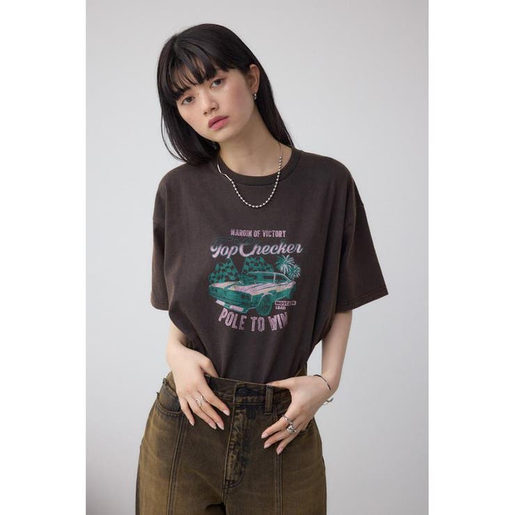 USEDロックルーズTシャツ[品番：AZLW0023323]｜AZUL BY MOUSSY