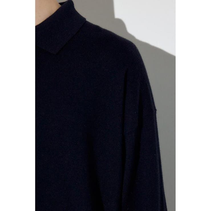 カシミヤミックスポロカラーニットトップス | AZUL BY MOUSSY | 詳細画像11 