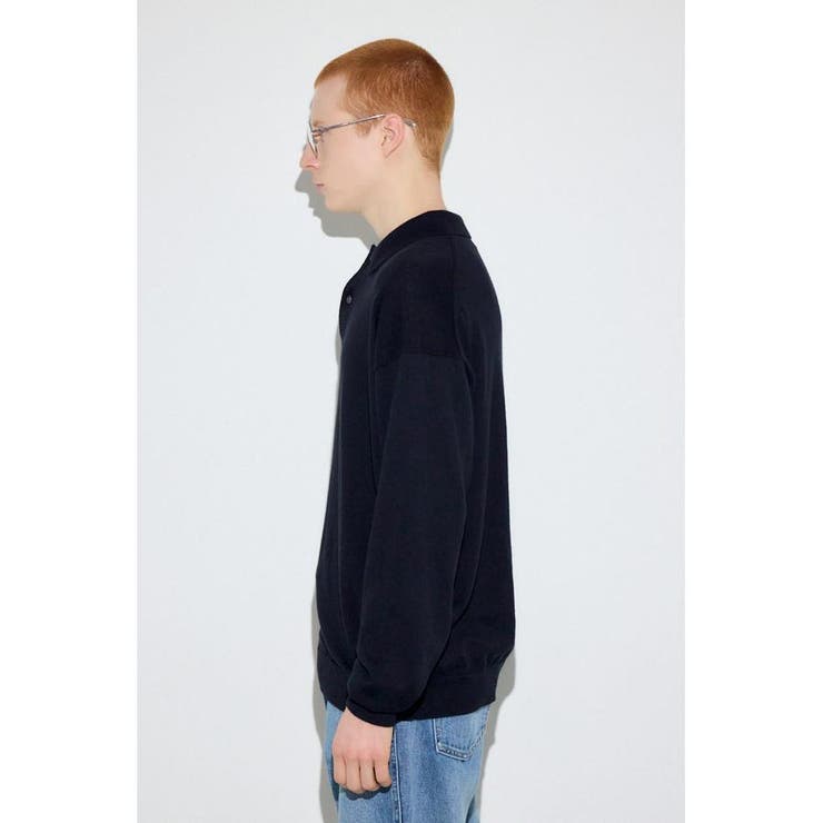 カシミヤミックスポロカラーニットトップス | AZUL BY MOUSSY | 詳細画像8 