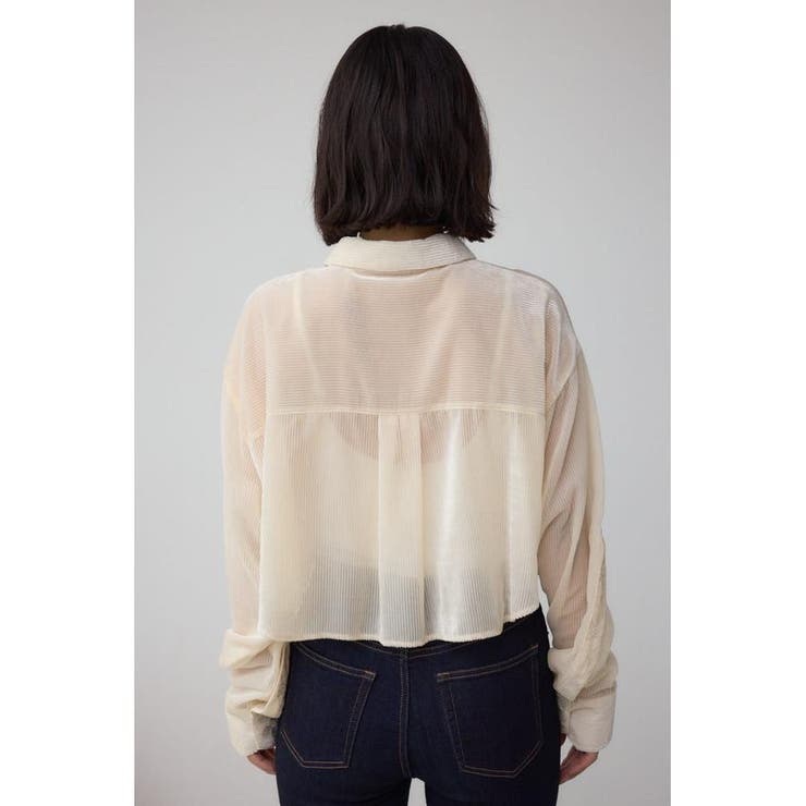 シアーコーデュロイ袖スリットボタンシャツ | AZUL BY MOUSSY | 詳細画像13 
