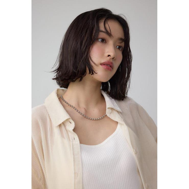 シアーコーデュロイ袖スリットボタンシャツ | AZUL BY MOUSSY | 詳細画像2 