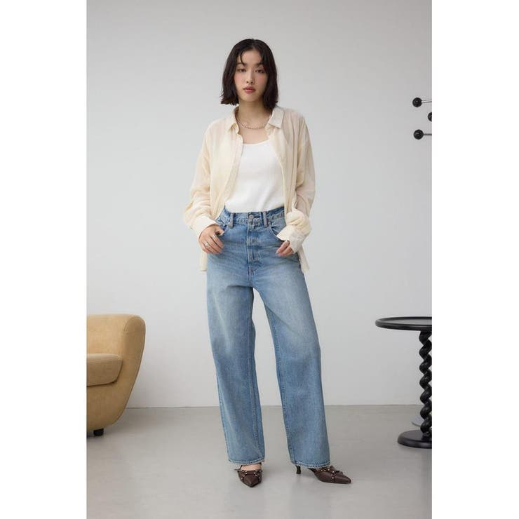 シアーコーデュロイ袖スリットボタンシャツ | AZUL BY MOUSSY | 詳細画像4 