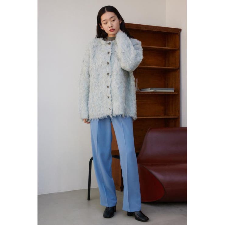 シャギーボタンロングカーディガン | AZUL BY MOUSSY | 詳細画像3 