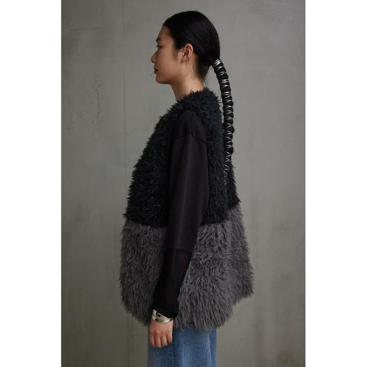 プードルフェイクファーベスト | AZUL BY MOUSSY | 詳細画像5 