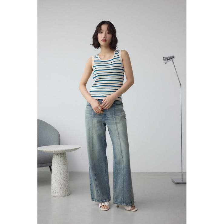 ギャザーストラップスクエアトゥサンダル | AZUL BY MOUSSY | 詳細画像4 