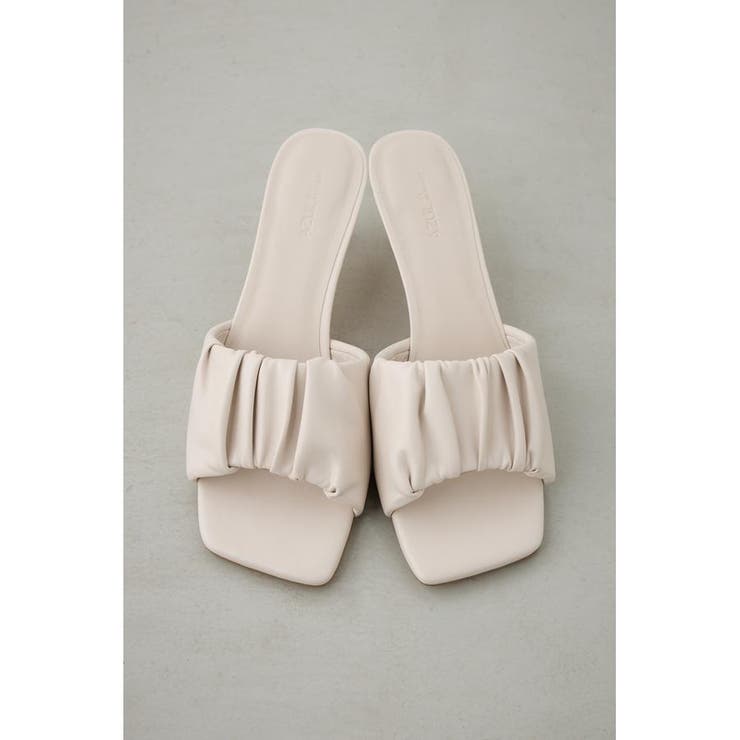 ギャザーストラップスクエアトゥサンダル | AZUL BY MOUSSY | 詳細画像6 