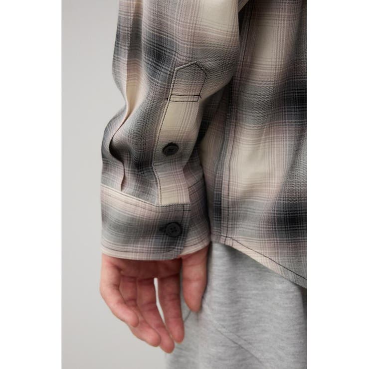 オンブレーチェックシャツ | AZUL BY MOUSSY | 詳細画像9 