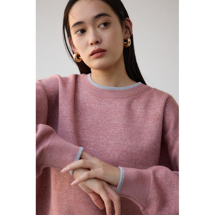 スウェットライクジャガードニット | AZUL BY MOUSSY | 詳細画像24 