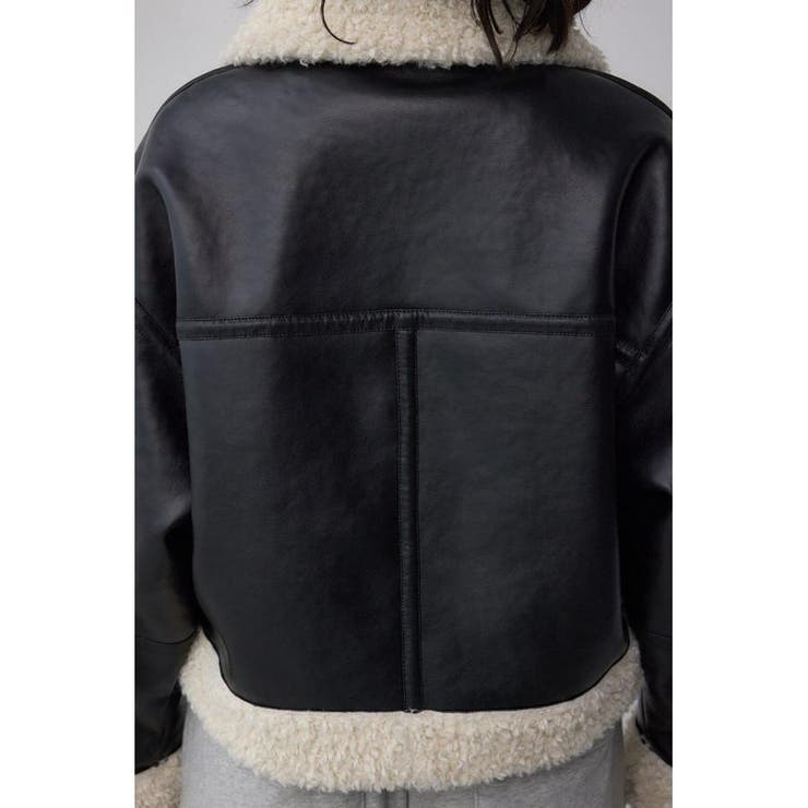 フェイクレザー/スエード フェイクムートンジャケット[品番