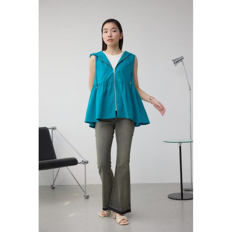 C/T撥水フード付ジップベスト | AZUL BY MOUSSY | 詳細画像25 