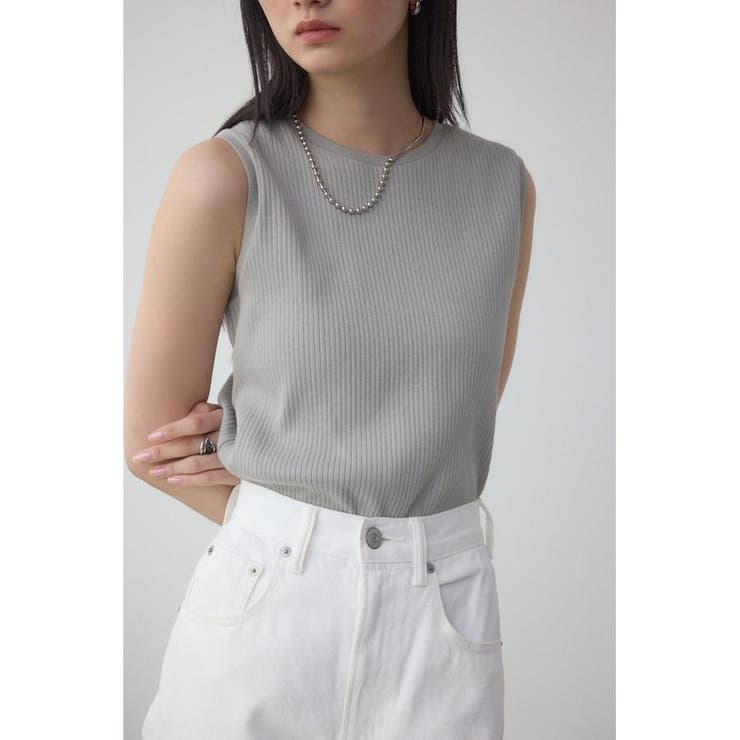 ファインリブタンクトップ[品番：AZLW0023273]｜AZUL BY MOUSSY