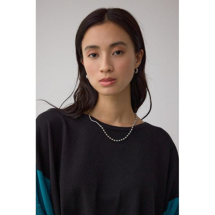 バイカラーワイドルーズニット | AZUL BY MOUSSY | 詳細画像12 