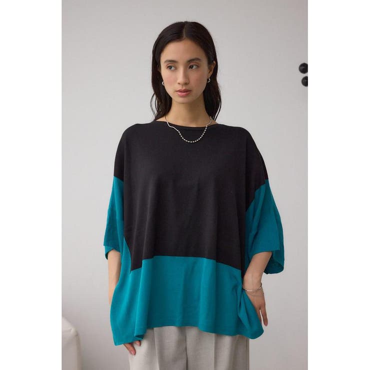 バイカラーワイドルーズニット | AZUL BY MOUSSY | 詳細画像13 