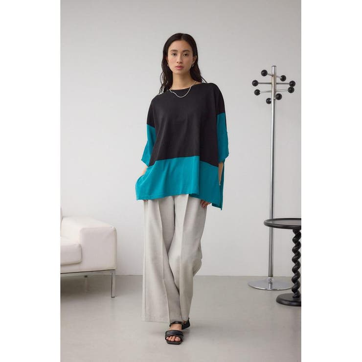 バイカラーワイドルーズニット | AZUL BY MOUSSY | 詳細画像14 