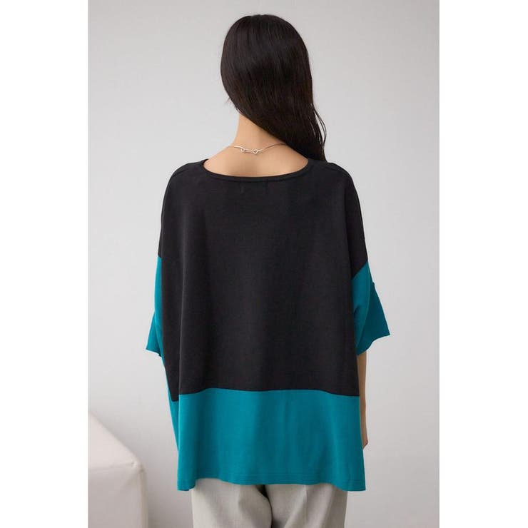 バイカラーワイドルーズニット | AZUL BY MOUSSY | 詳細画像17 