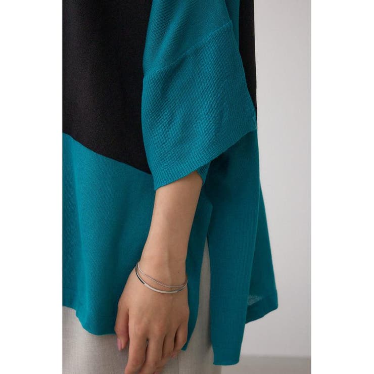 バイカラーワイドルーズニット | AZUL BY MOUSSY | 詳細画像20 