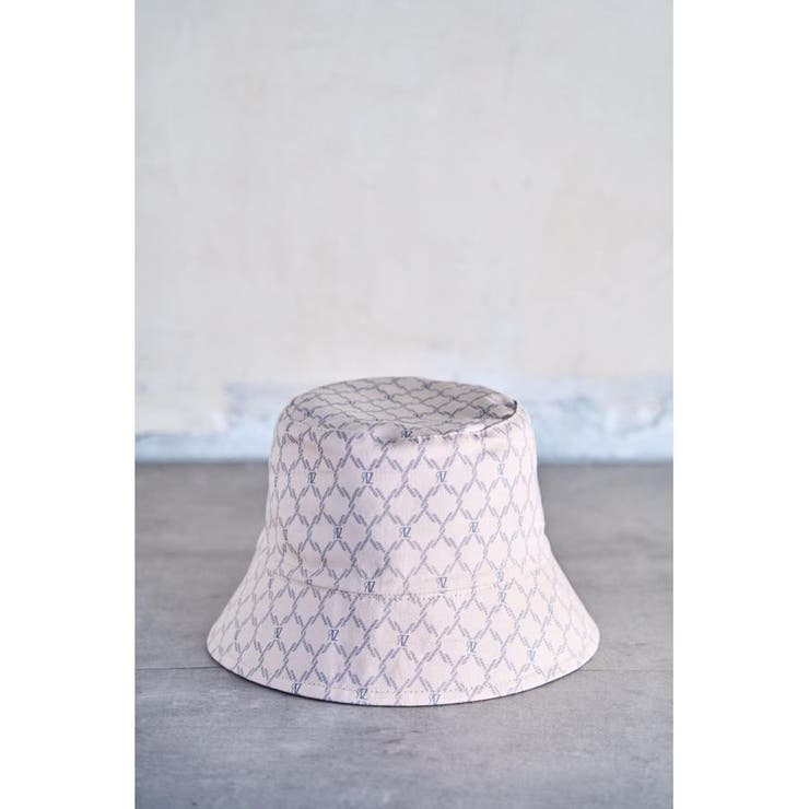 L/BEG1 | MONOGRAM REVERSIBLE BUCKET HAT | AZUL BY MOUSSY
