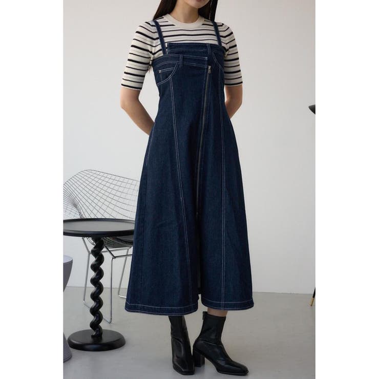 AZUL DENIM ダブルウエストキャミワンピース | AZUL BY MOUSSY | 詳細画像13 