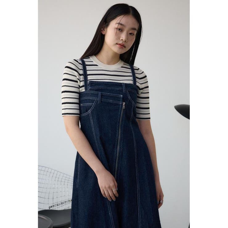 AZUL DENIM ダブルウエストキャミワンピース | AZUL BY MOUSSY | 詳細画像14 