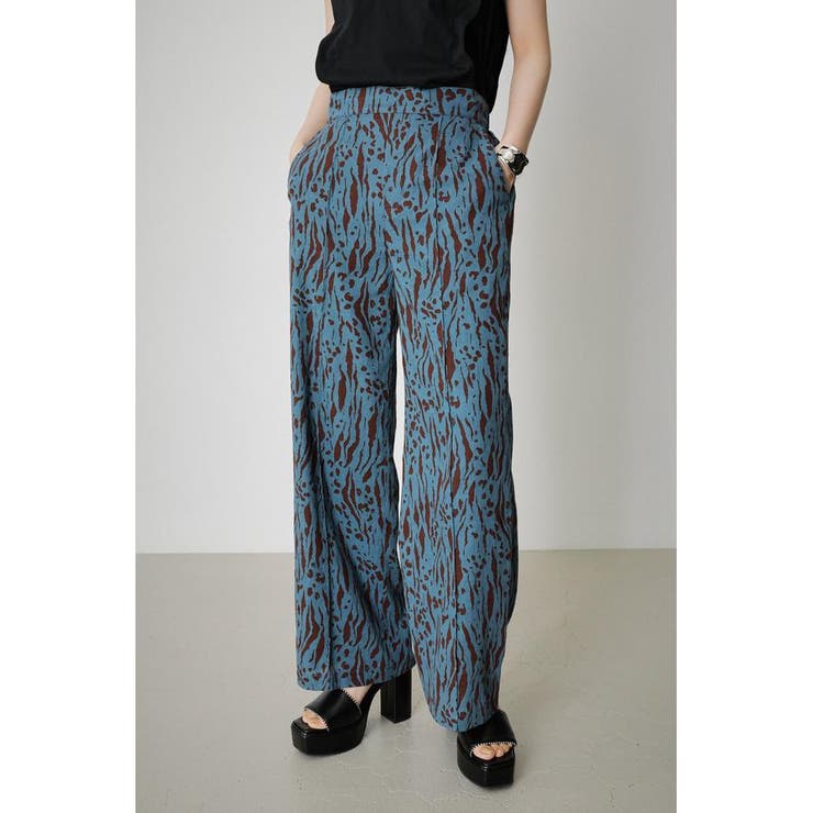 柄BLU5】LINEN TOUCH ZEBRA PANTS[品番：AZLW0019916]｜AZUL BY MOUSSY