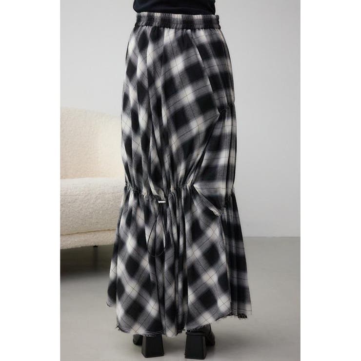 チェックボリュームスカート | AZUL BY MOUSSY | 詳細画像6 