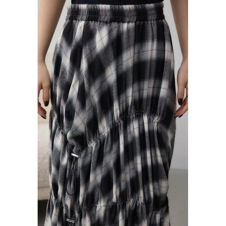 チェックボリュームスカート | AZUL BY MOUSSY | 詳細画像7 