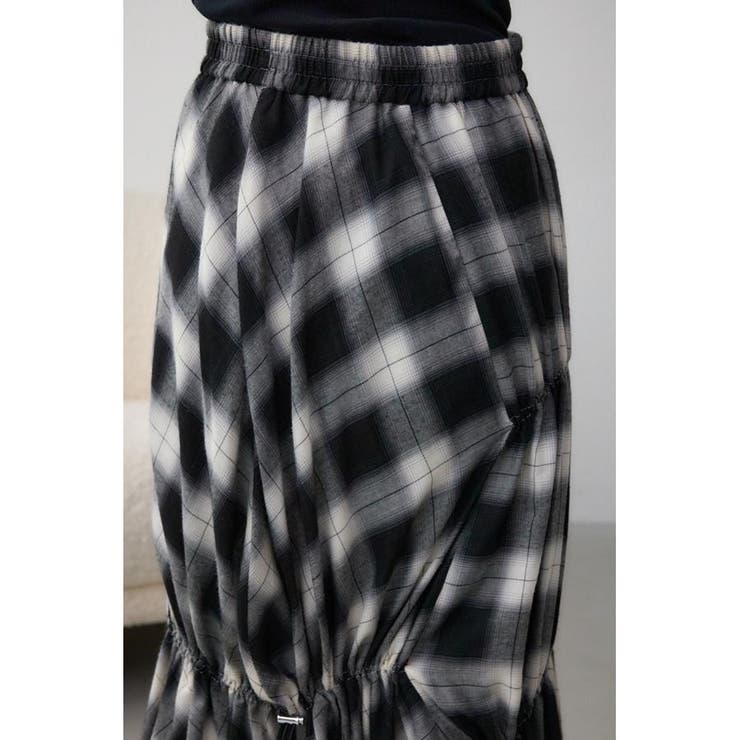 チェックボリュームスカート | AZUL BY MOUSSY | 詳細画像8 