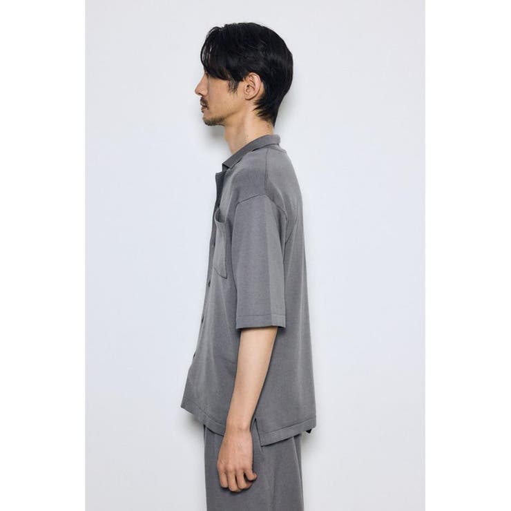 リラックスオープンカラーニットシャツ | AZUL BY MOUSSY | 詳細画像16 