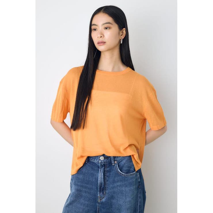 ORG | シアールーズ半袖ニット | AZUL BY MOUSSY